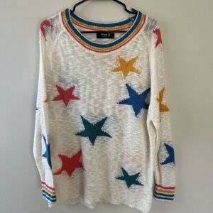 Colorful Star Pattern Sweater